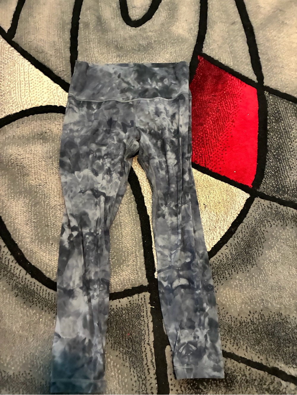 lululemon athletica Gray Tie-Dye High-Rise Leggings